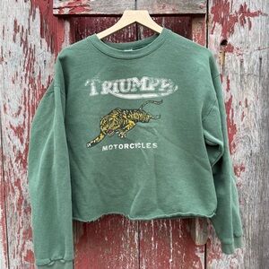 Triumph Motorcycles Green Sweatshirt